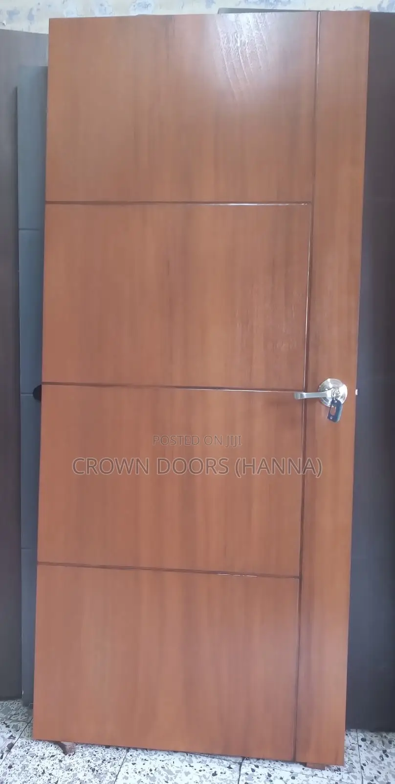 Room Doors Made of Natural Stone and Wooden Fiber.