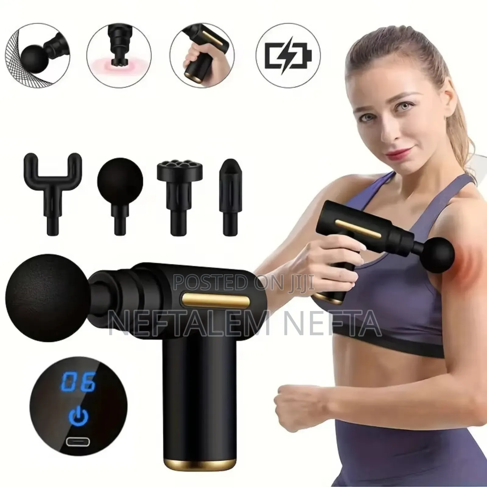 4 in 1 Fascial Massage Gun