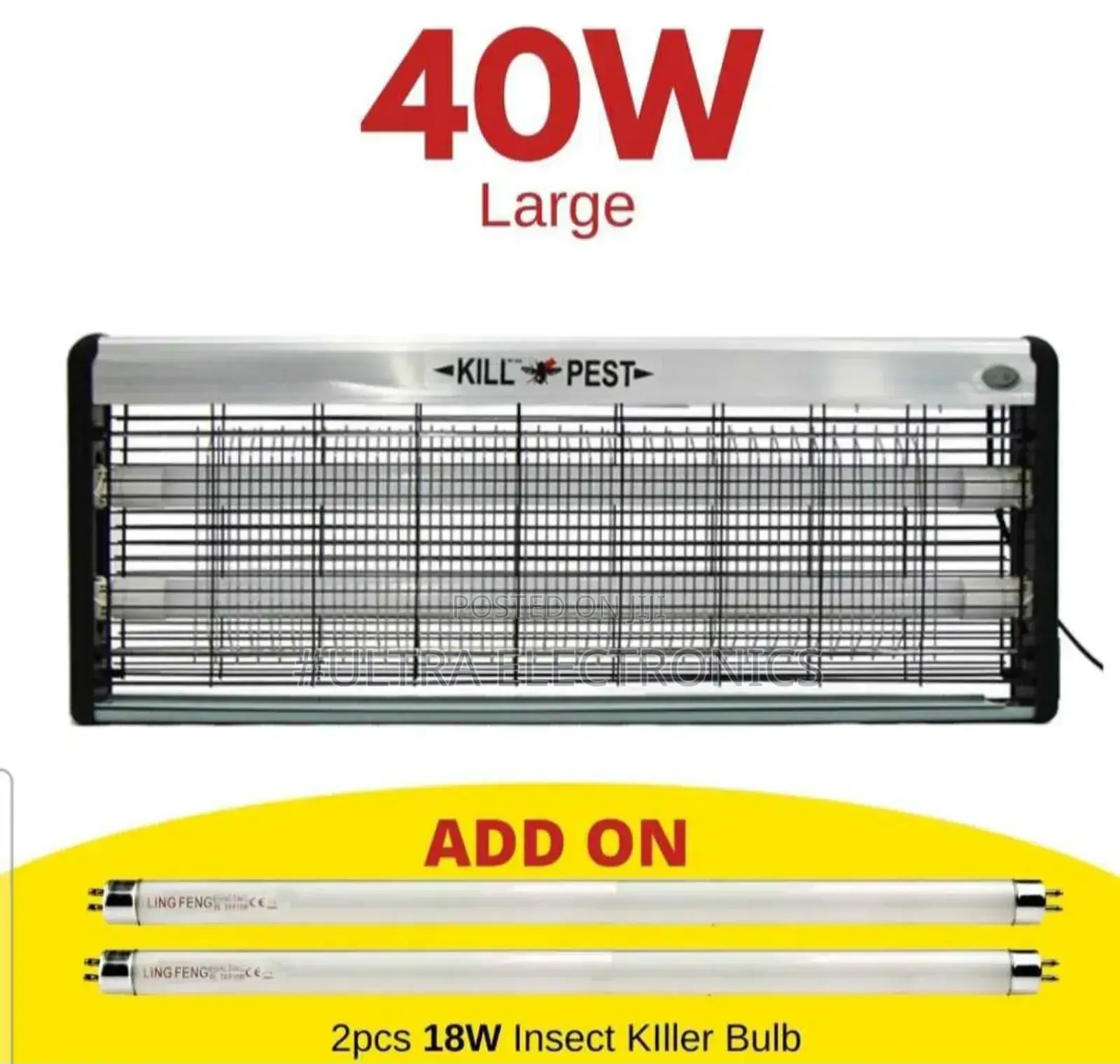 Killer Ling Feng 40w Large Electric Insect Killer or Bug Zapper.
