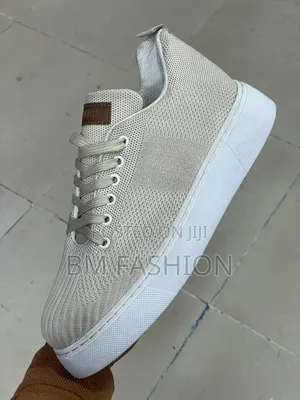 Sand Beige Knit Sneakers