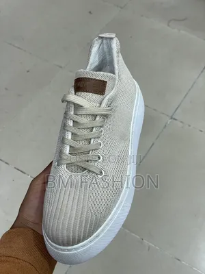 Sand Beige Knit Sneakers