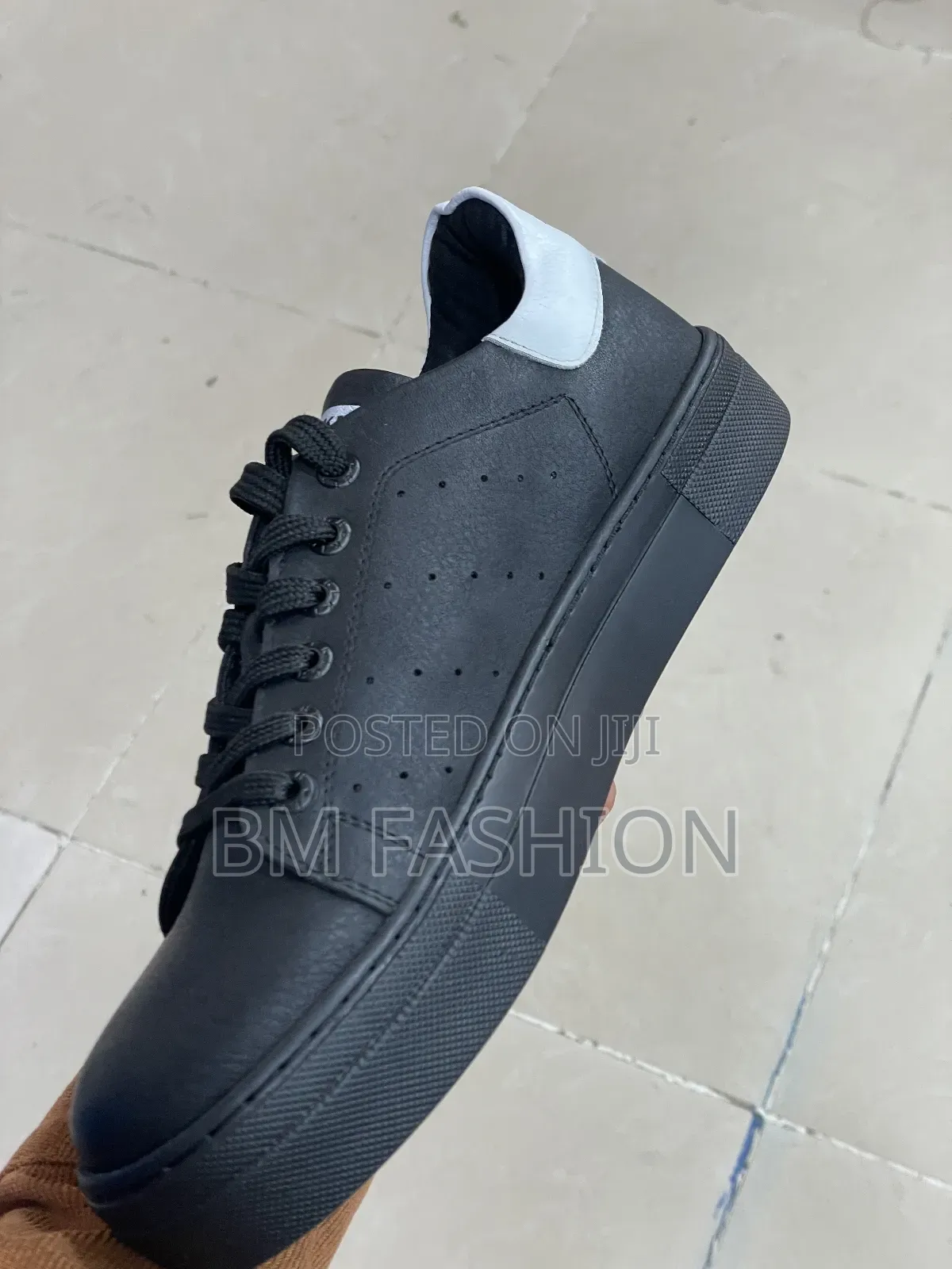 Chekich Full Black Leather Flat Shoes