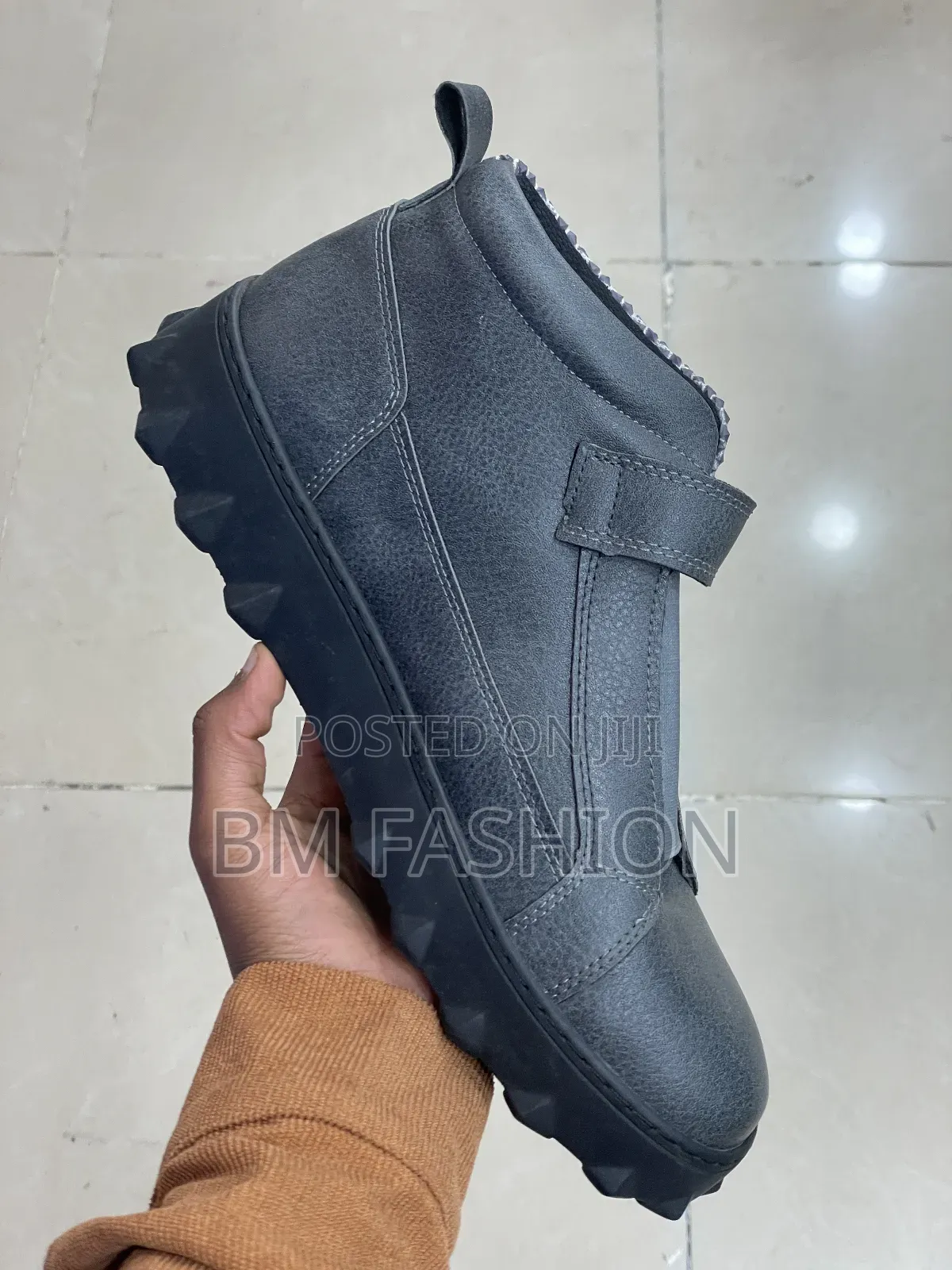 Grey Chekich High-Tops