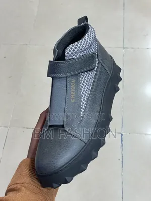 Grey Chekich High-Tops