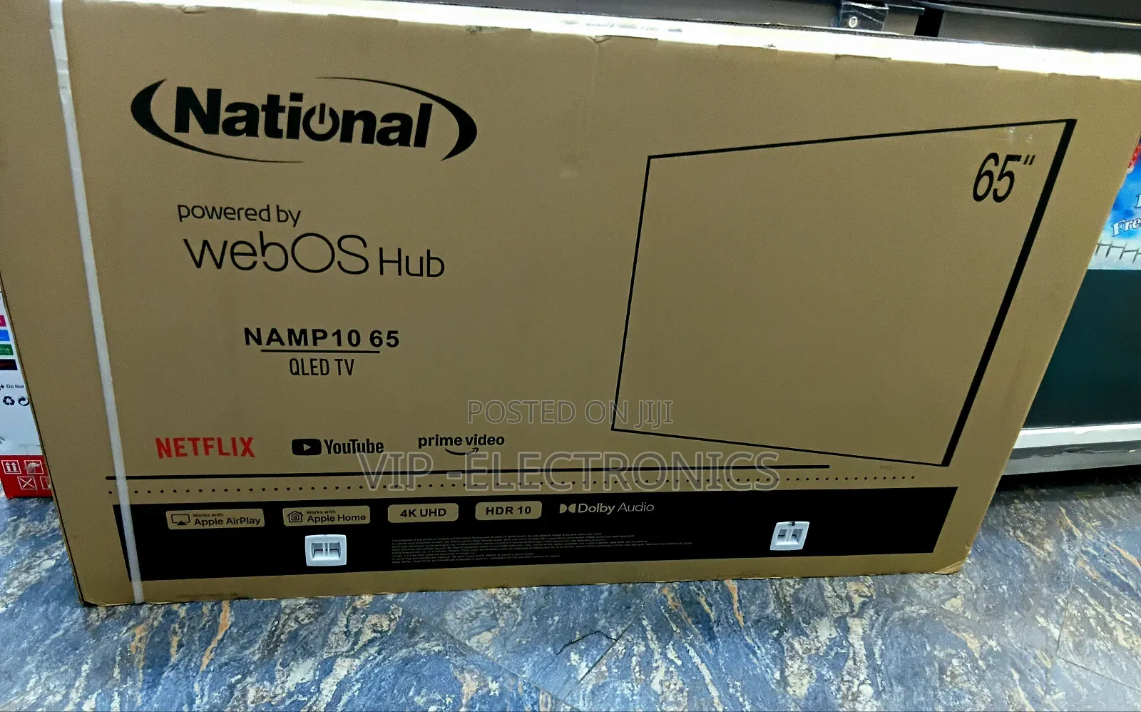 National Tv 65 Inch Smart Uhd Hdr.10 Frameless Webos New National