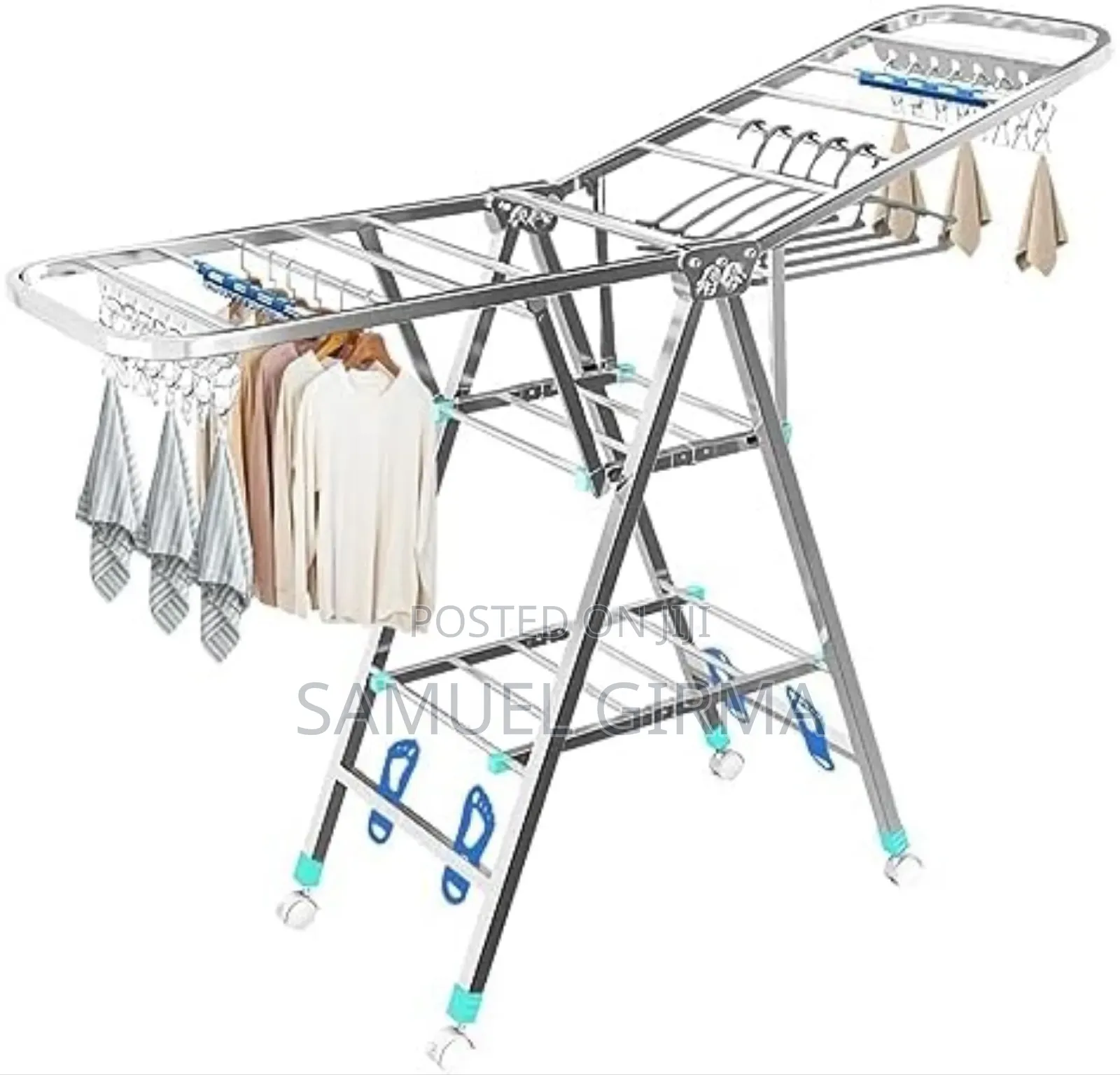 Aluminum Cloth Drying Rack ዘመናዊ የልብስ ማስጫ