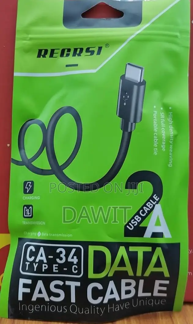 “Usb Type-C Fast Charging Cable (Ca-34) – Data Charging”