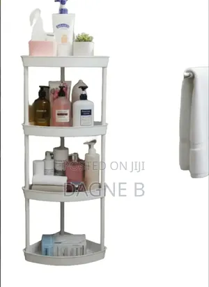3-tier Triangular Corner Shelf ባለ 3 ደረጃ ተገጣጣሚ ሼልፍ