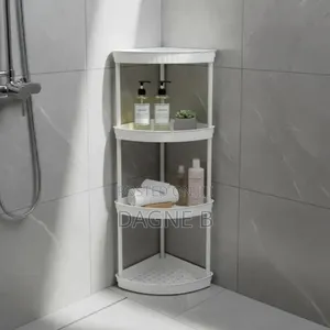 3-tier Triangular Corner Shelf ባለ 3 ደረጃ ተገጣጣሚ ሼልፍ