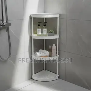 Corner Shelf 3-Tier Triangularባለ 3 ደረጃ ተገጣጣሚ ሼልፍ