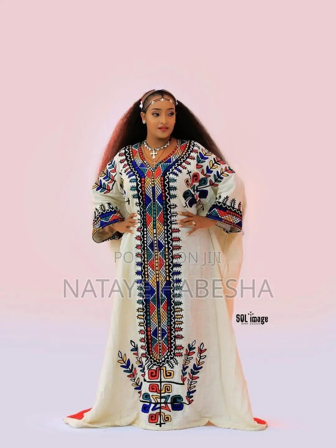 Habesha የሀበሻ ቀሚስ Kemis ሽፎን Chiffon የሐበሻ ልብስ የሀገር ባህል Yehabesha Libs