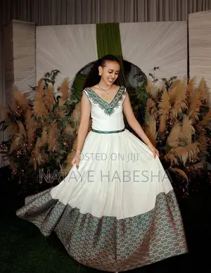 Habesha የሀበሻ ቀሚስ Kemis ሽፎን Chiffon የሐበሻ ልብስ የሀገር ባህል Yehabesha Libs