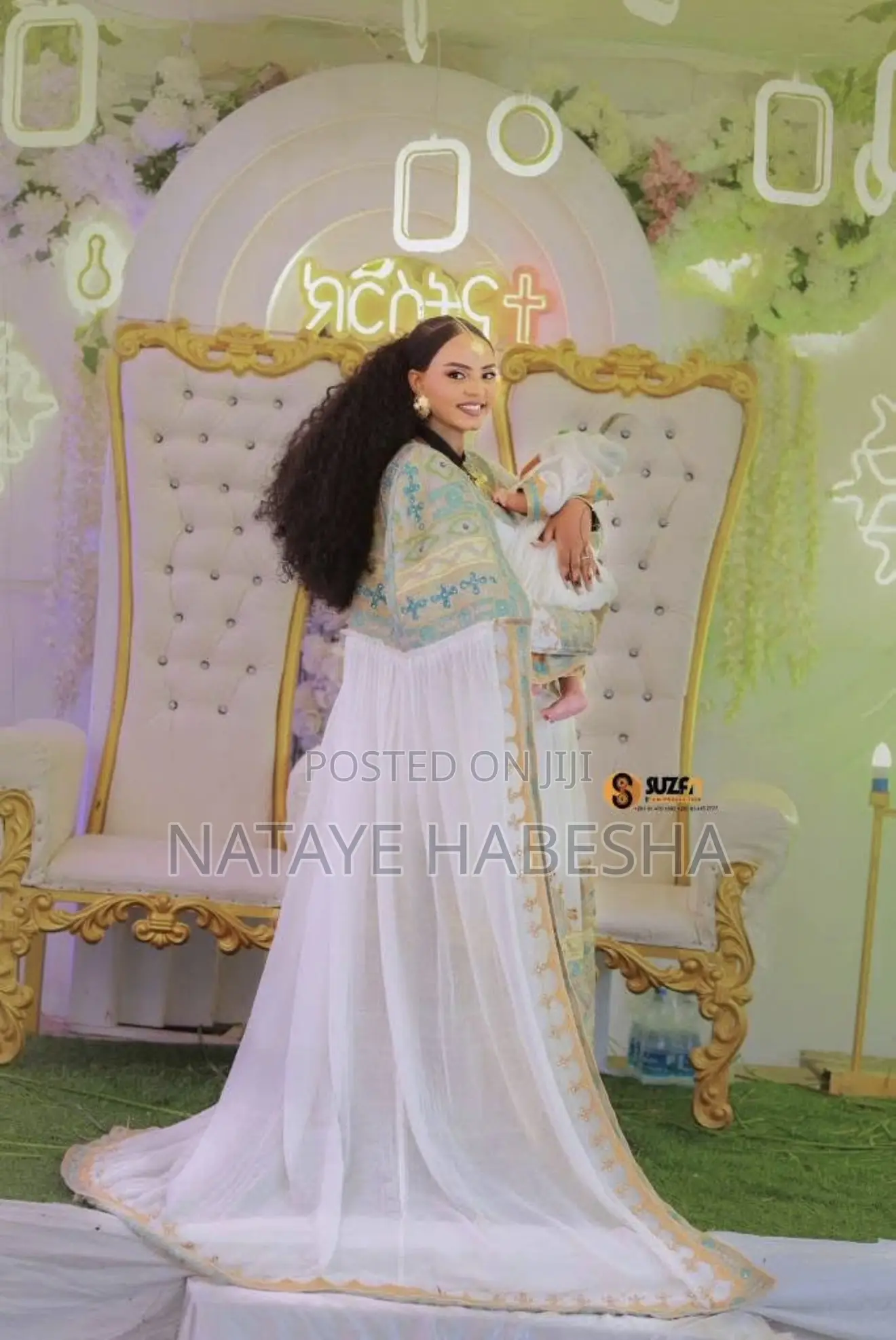 Habesha የሀበሻ ቀሚስ Kemis ሽፎን Chiffon የሐበሻ ልብስ የሀገር ባህል Yehabesha Libs