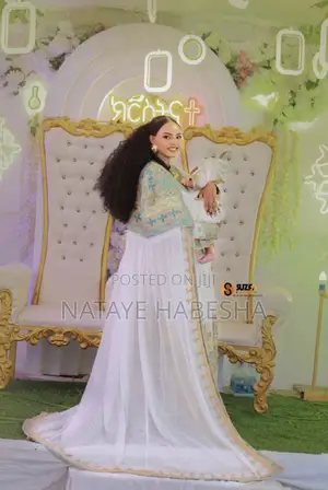 Habesha የሀበሻ ቀሚስ Kemis ሽፎን Chiffon የሐበሻ ልብስ የሀገር ባህል Yehabesha Libs