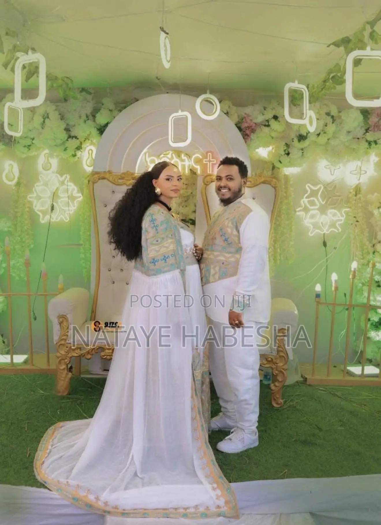 Habesha የሀበሻ ቀሚስ Kemis ሽፎን Chiffon የሐበሻ ልብስ የሀገር ባህል Yehabesha Libs