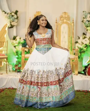 Habesha የሀበሻ ቀሚስ Kemis ሽፎን Chiffon የሐበሻ ልብስ የሀገር ባህል Yehabesha Libs