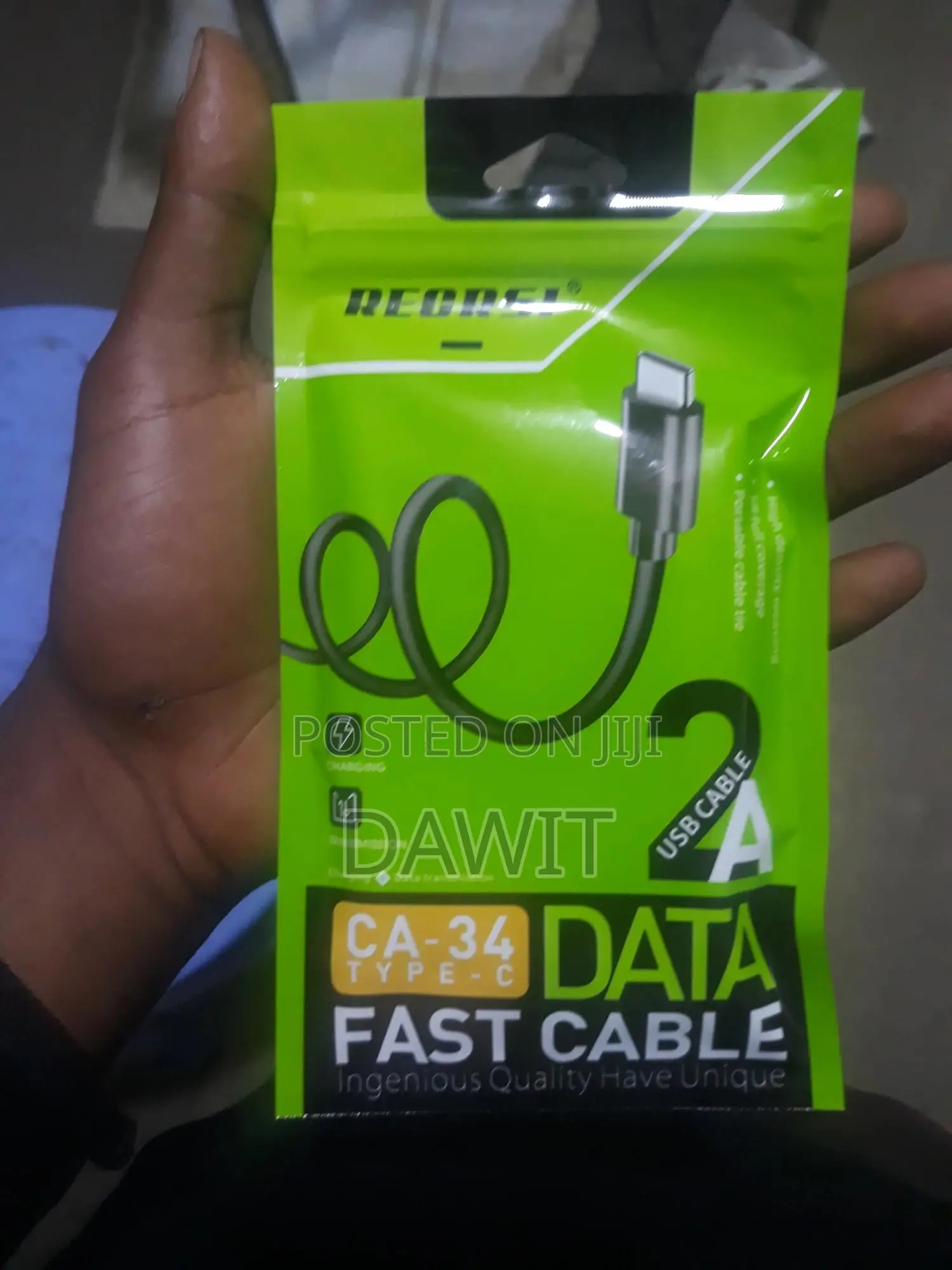 “Usb Type-C Fast Charging Cable (Ca-34) – Data Charging”