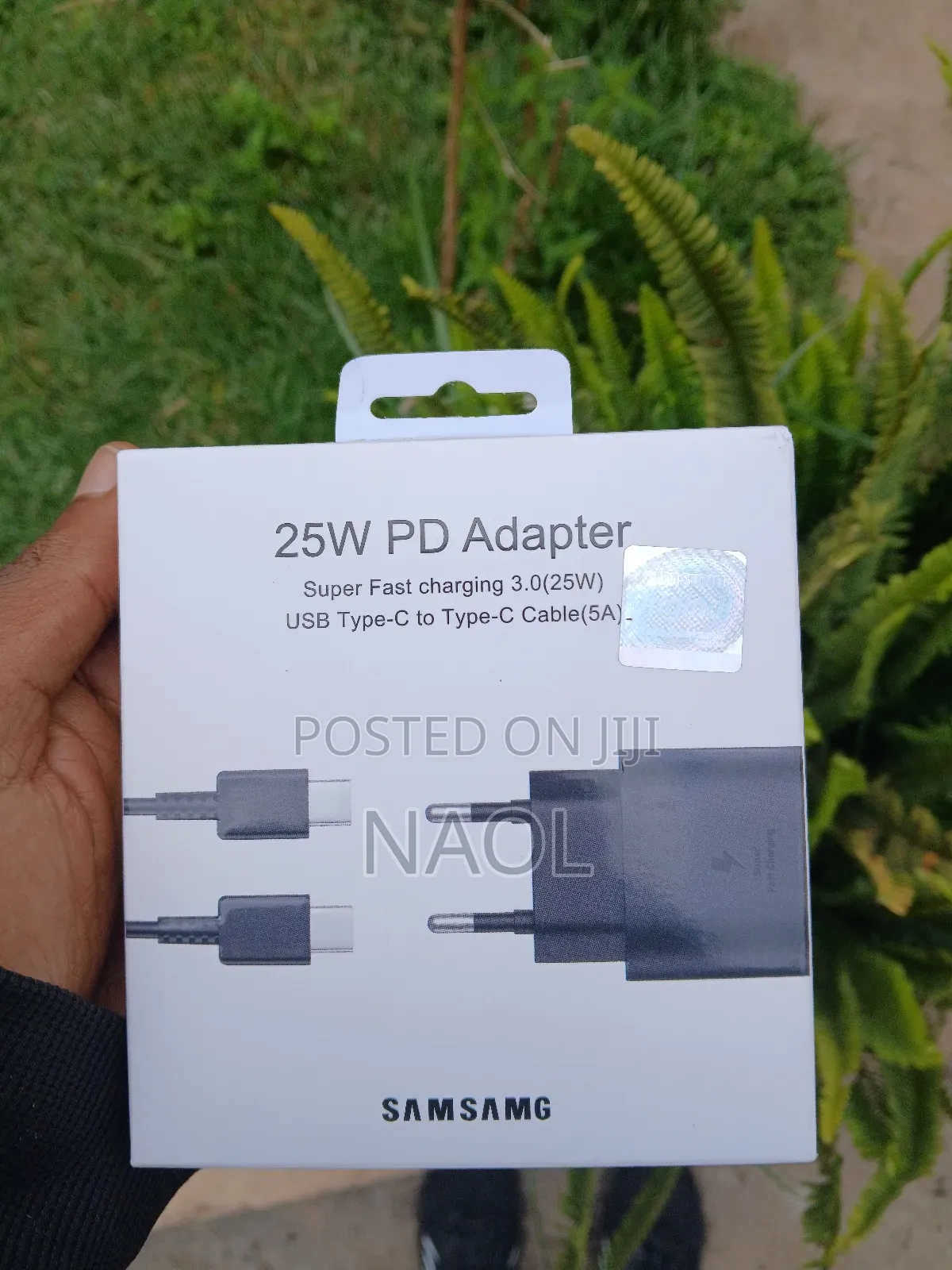 25w Pd Fast Charger Adapter + Usb-C Cable (Samsung Style)