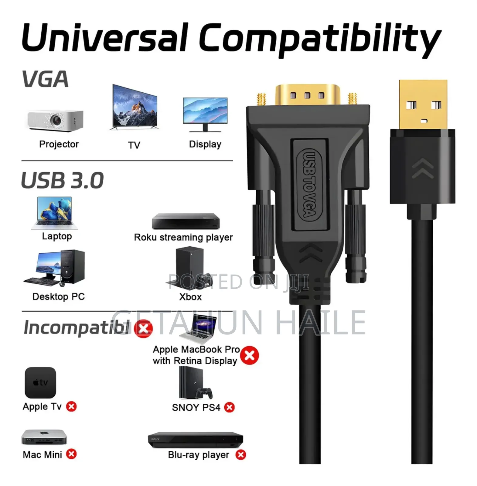 Usb to Vga Cable