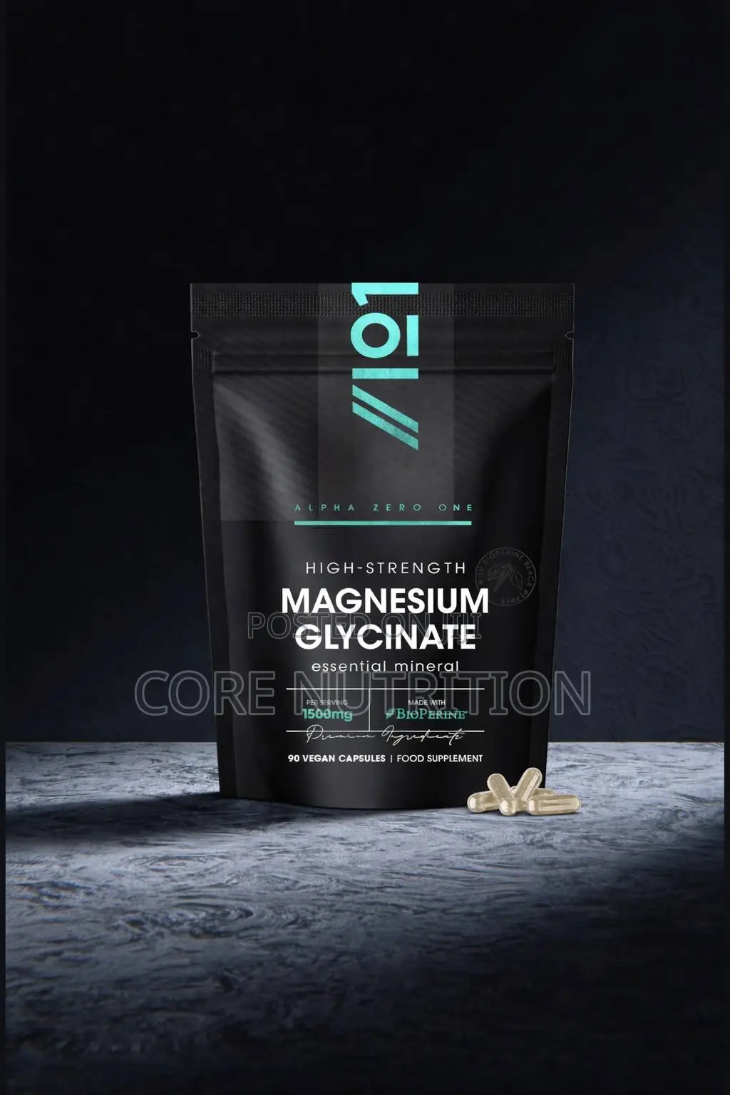 Magnesium Glycinate 1500mg ( 750mg Per Capsule) 90 Capsules