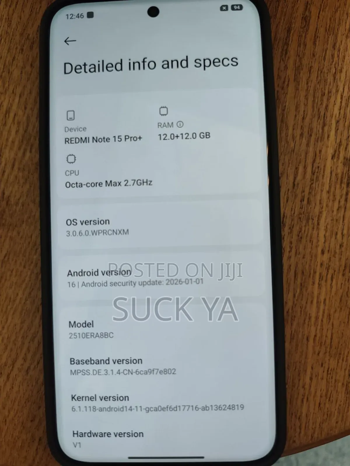 New Xiaomi Redmi Note 15 Pro+ 512 GB Red