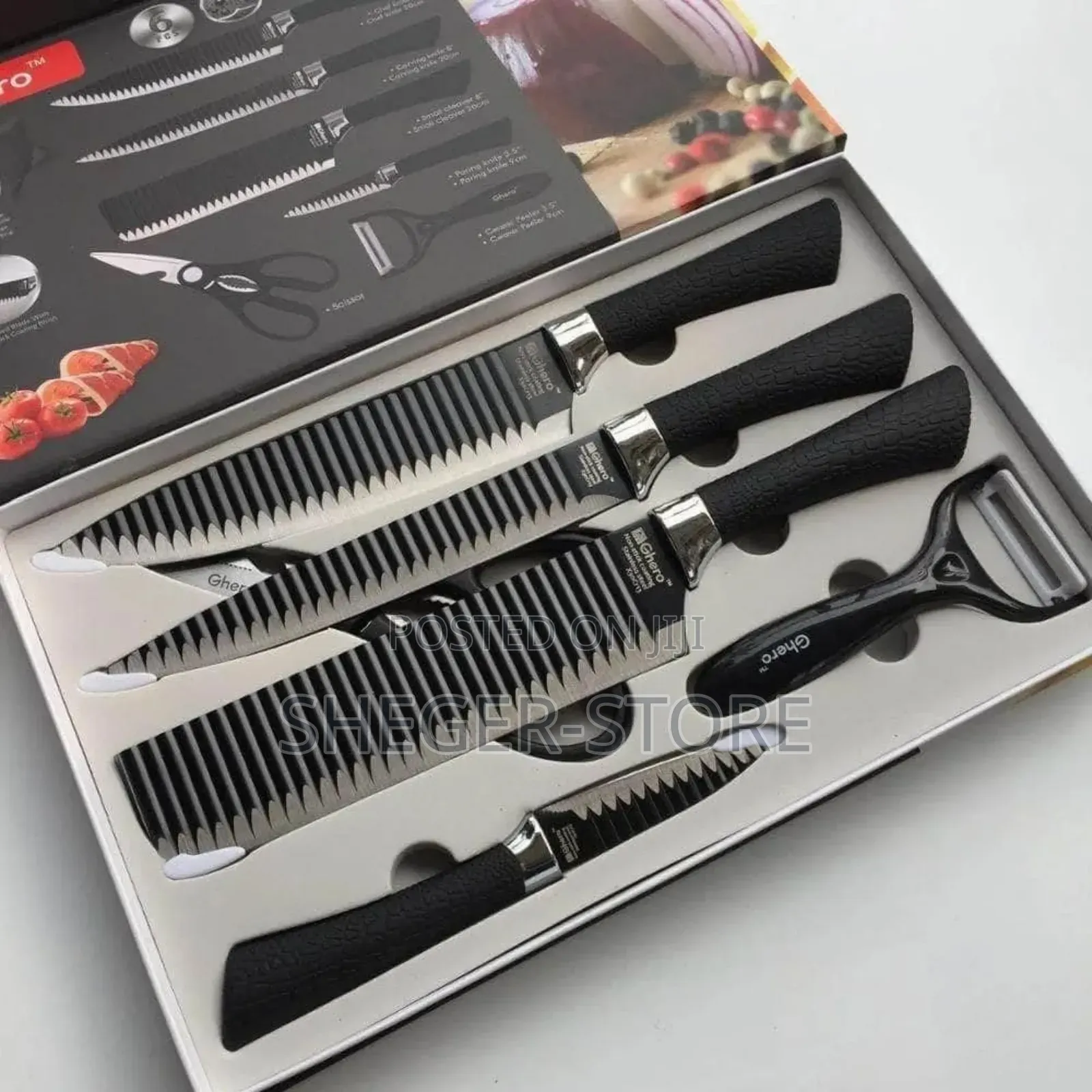 Brand New Ghero 6pcs Kitchen Knife Set