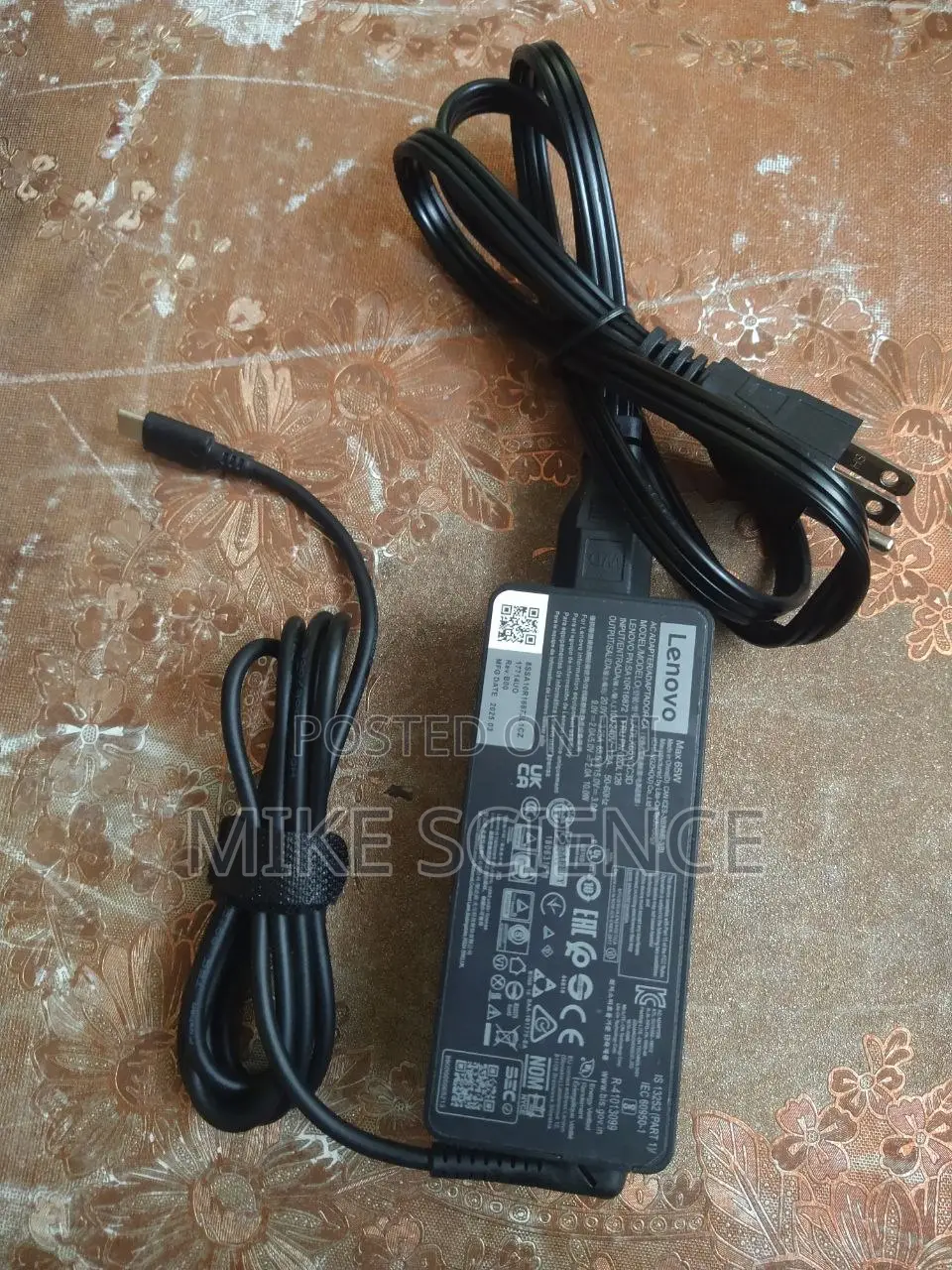 Original Lenovo Laptop Type C Charger