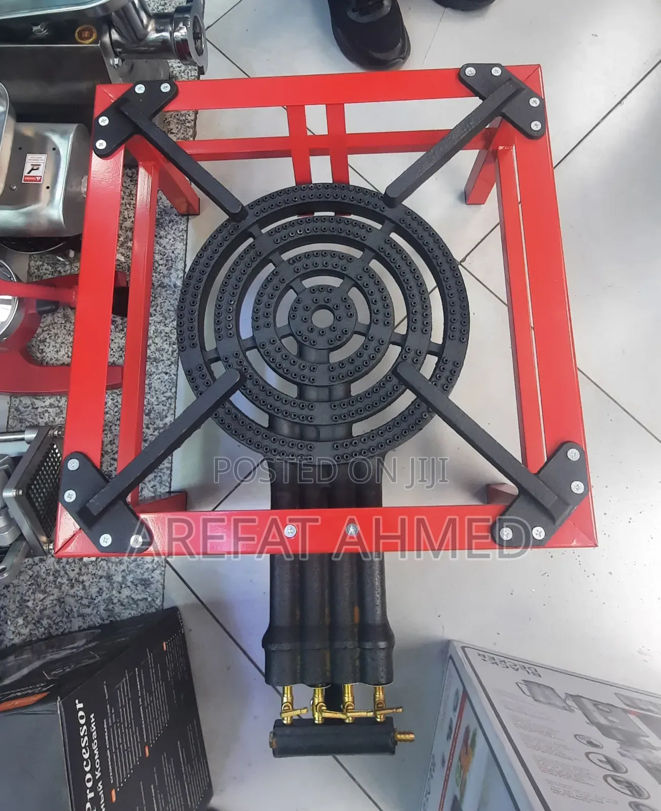 Heavy-Duty, 4-Ring Cast Iron Gas Burner