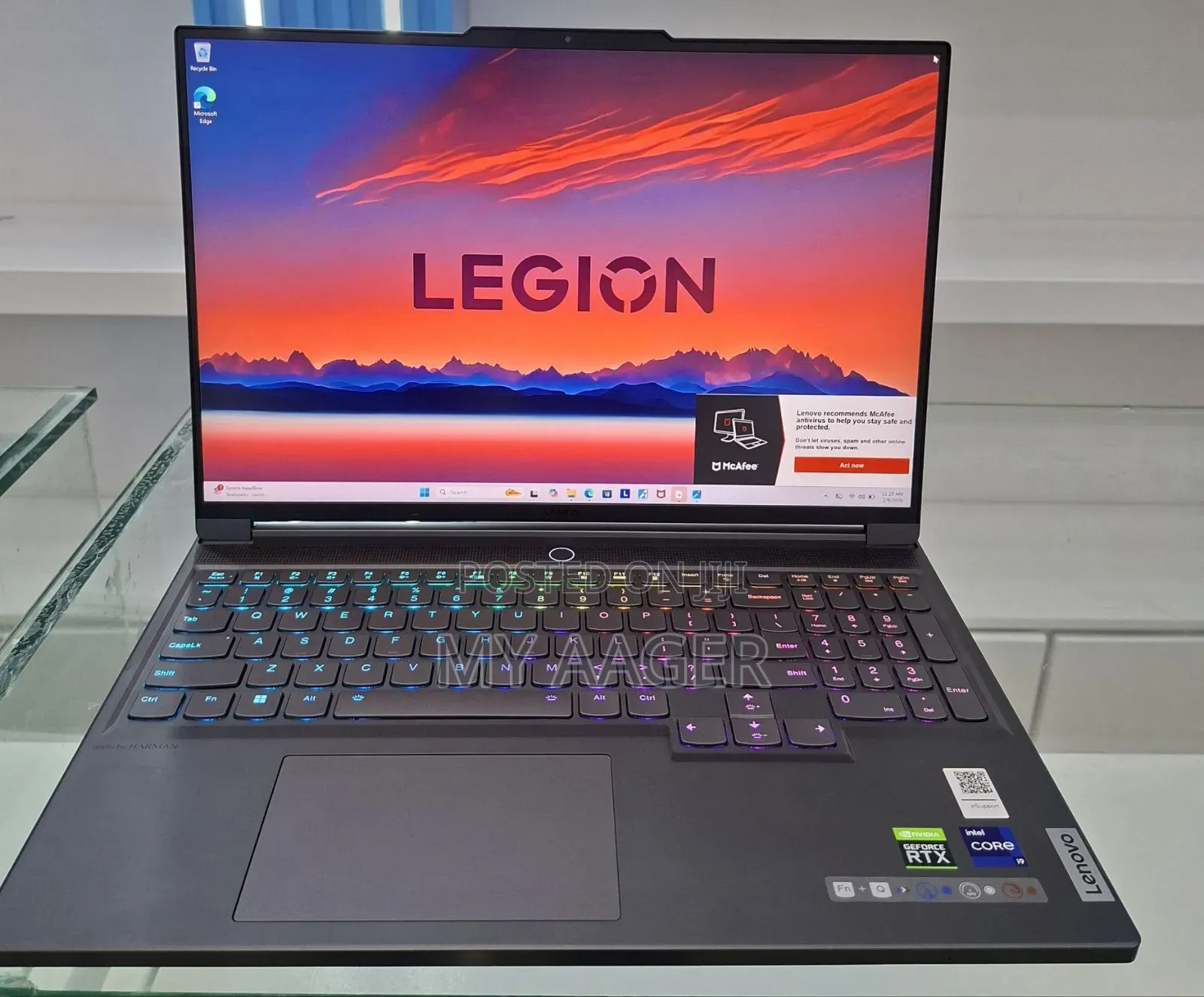 New Laptop Lenovo Legion 7 16GB Intel Core i9 SSD 1T