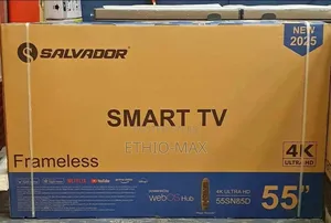 Salvador Tv 55” Smart Android Tv – Frameless | 2026 New Model