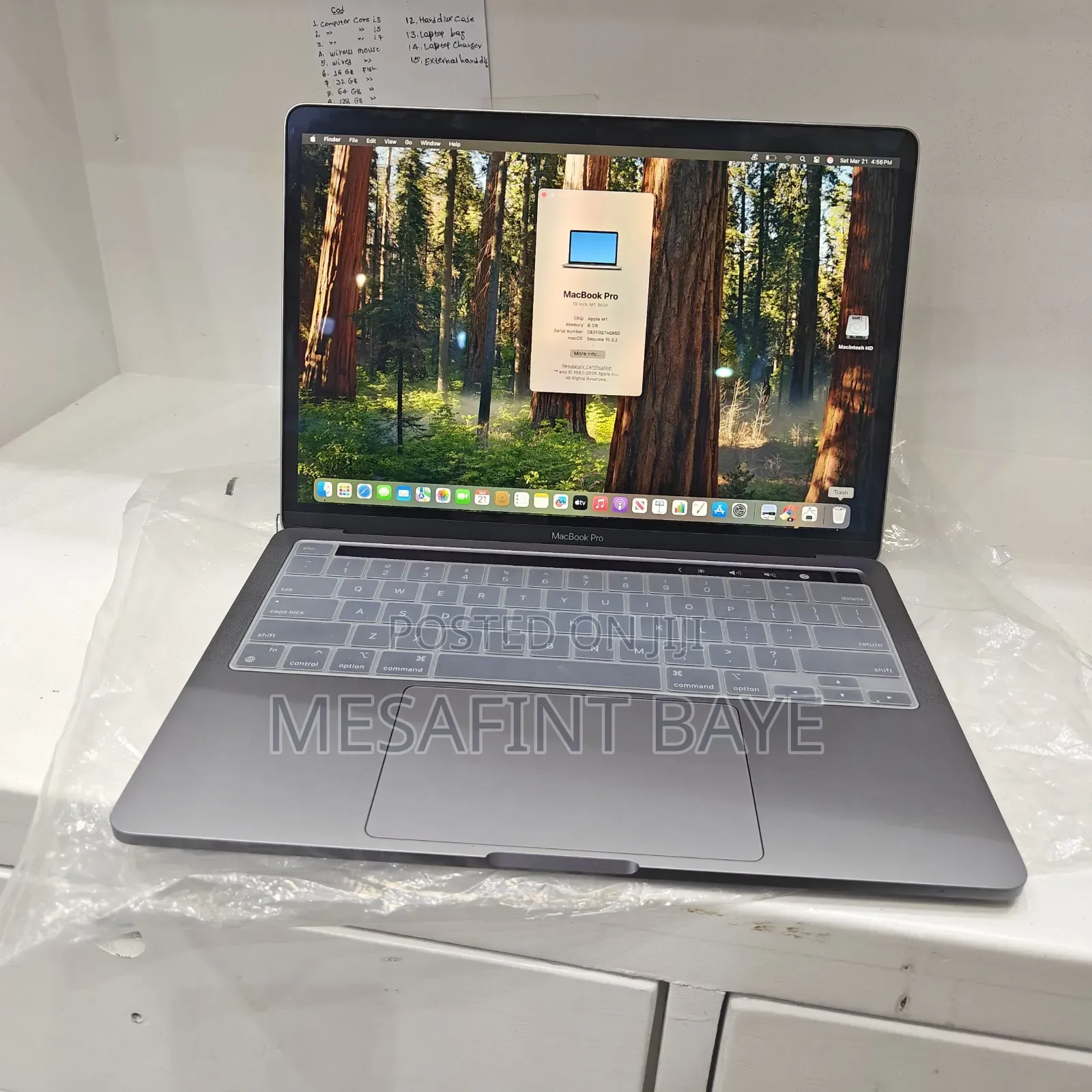New Laptop Apple MacBook Pro M1 8GB Apple M1 SSD 256GB
