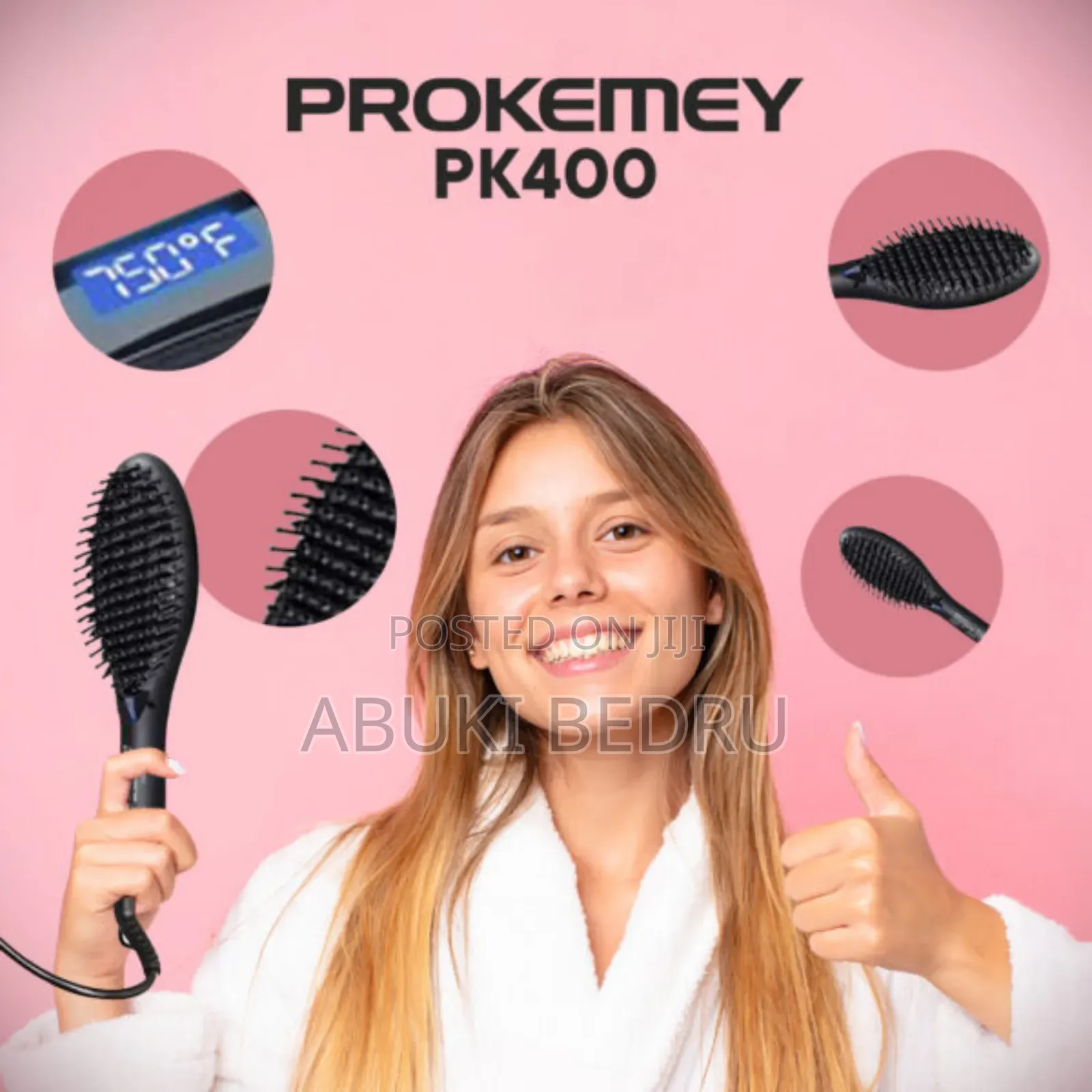 Kemei Hair Straightener Brush