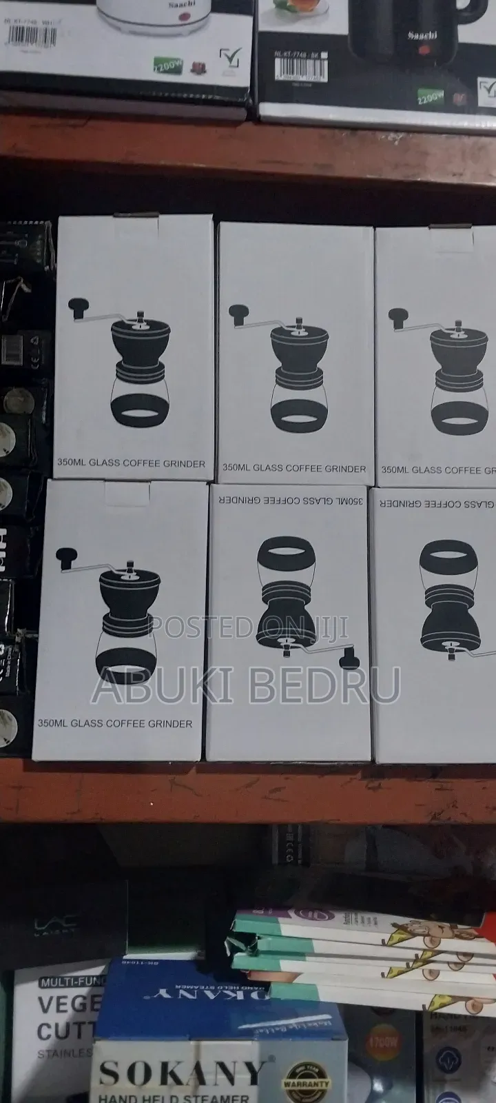 Manual Glass Coffee Grinder