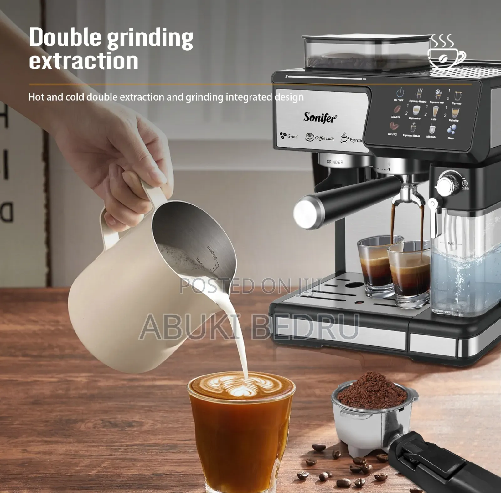 Sonifer 3in1 Espresso Coffee Maker