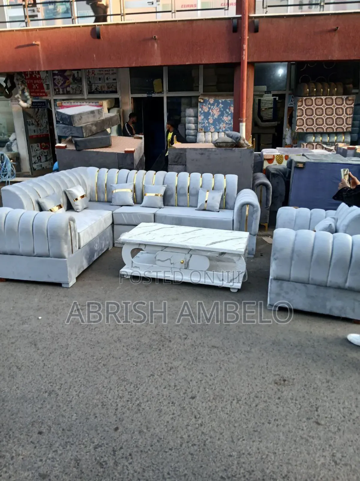 ነጻ ትራንስፖርት Sofa Gray Color