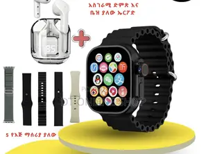 Wiseme 2 In 1 Smartwatch With Airpod Combo Set