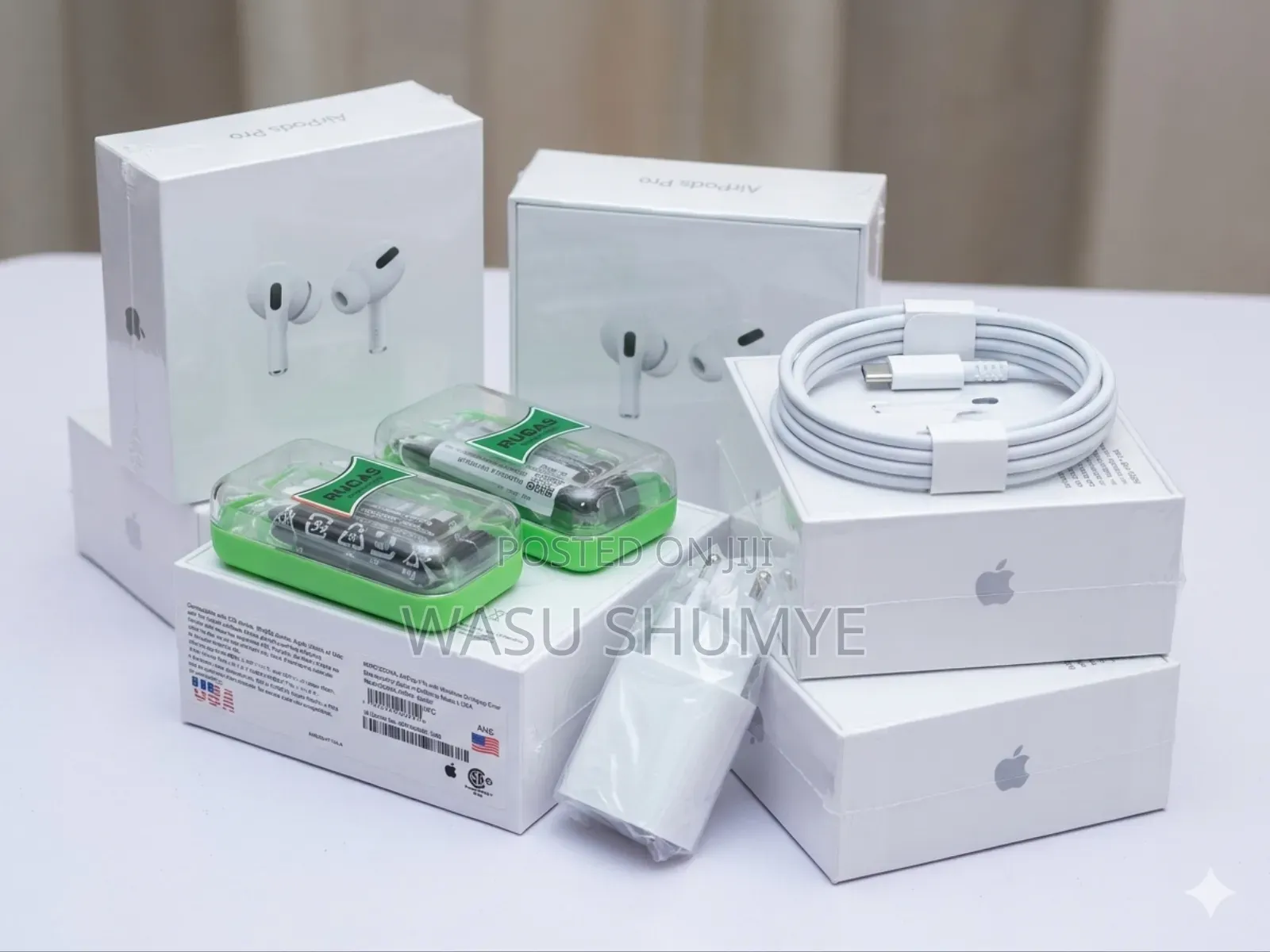 Premium Airpods Pro (Usa) + Super Fast Charger Rugas Earphones