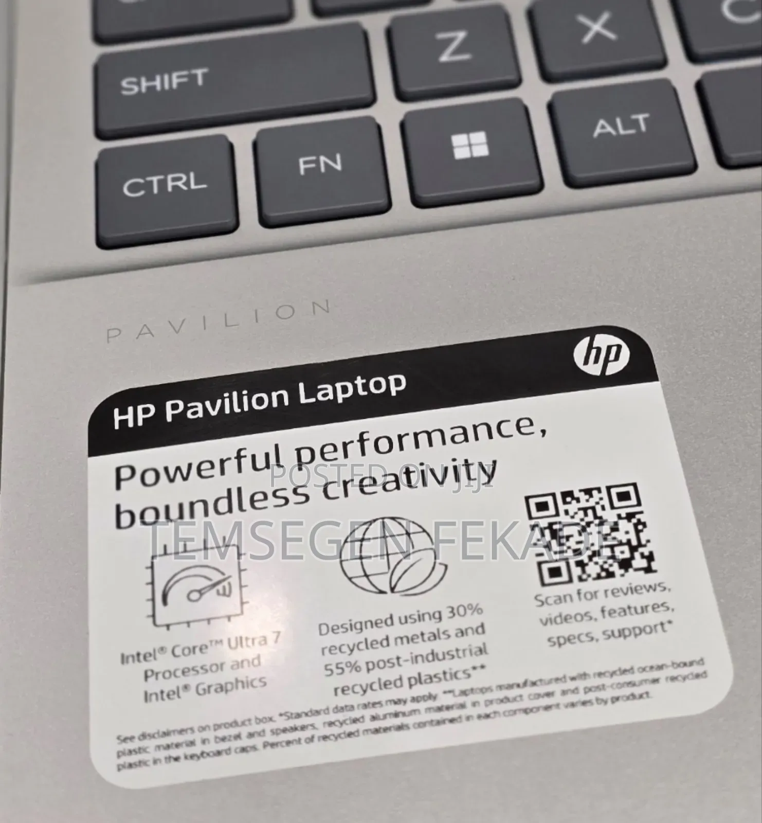 New Laptop HP Pavilion 15 16GB Intel Core Ultra 7 SSD 512GB