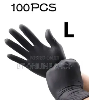 Disposable Black Vinyl Multi-purpose Gloves