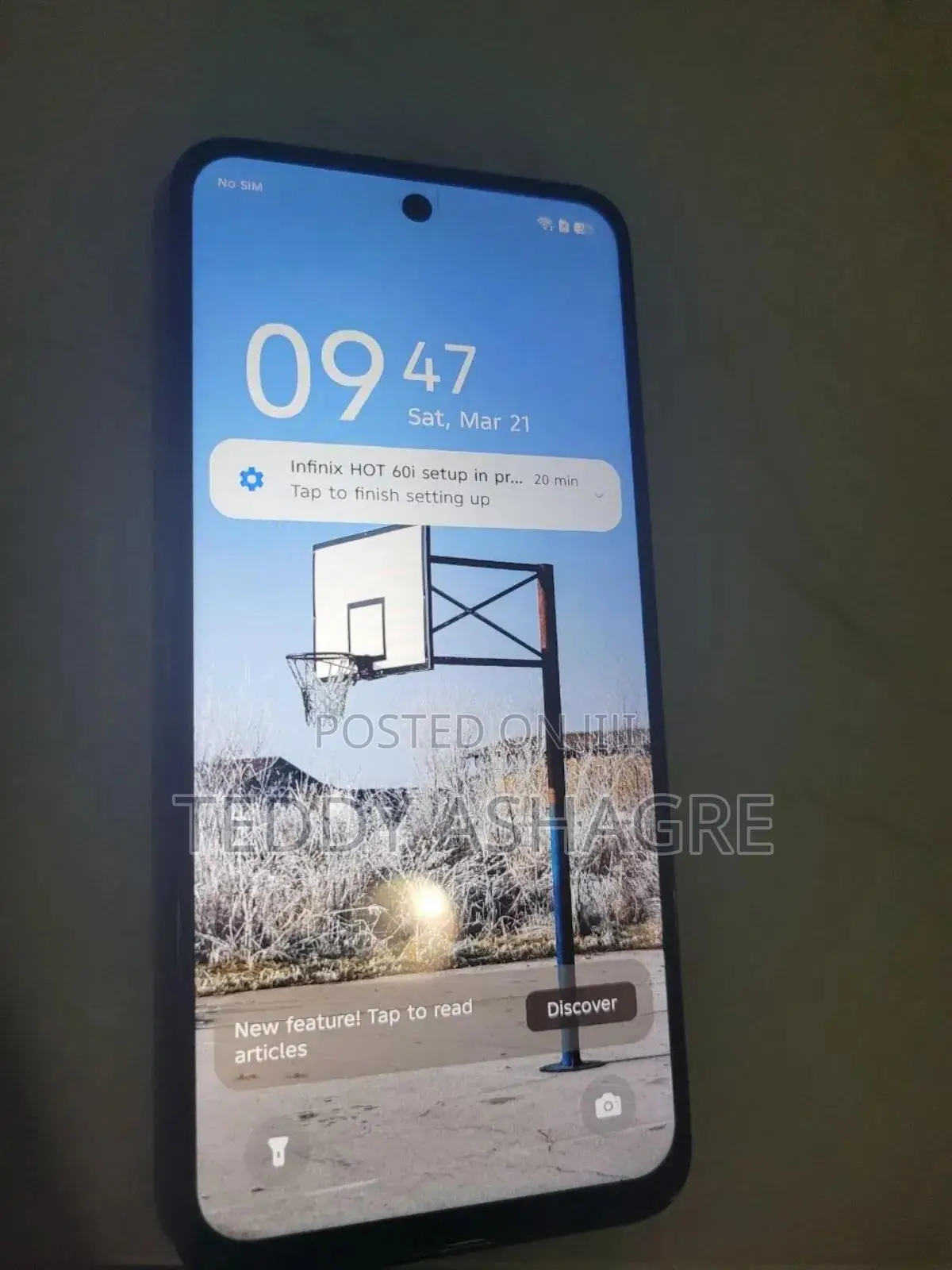 New Infinix Hot 60i 128 GB Silver