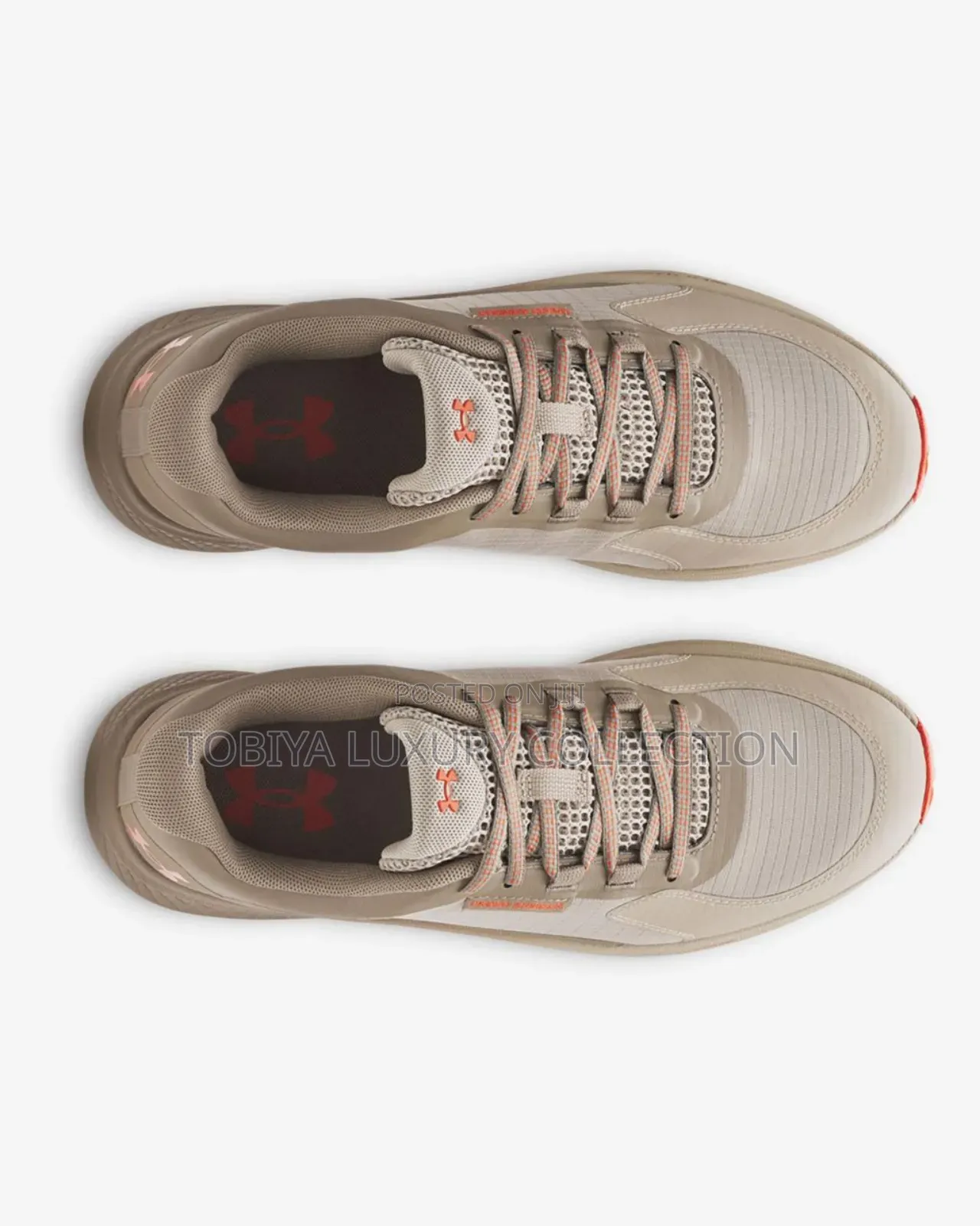 Under Armour Under Armor Charged Bandit Trail 3 Shoes Beige Sand Red
