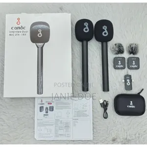 Mic Stick With Candc Dual Mic Wireless Interview Microphone Kit.