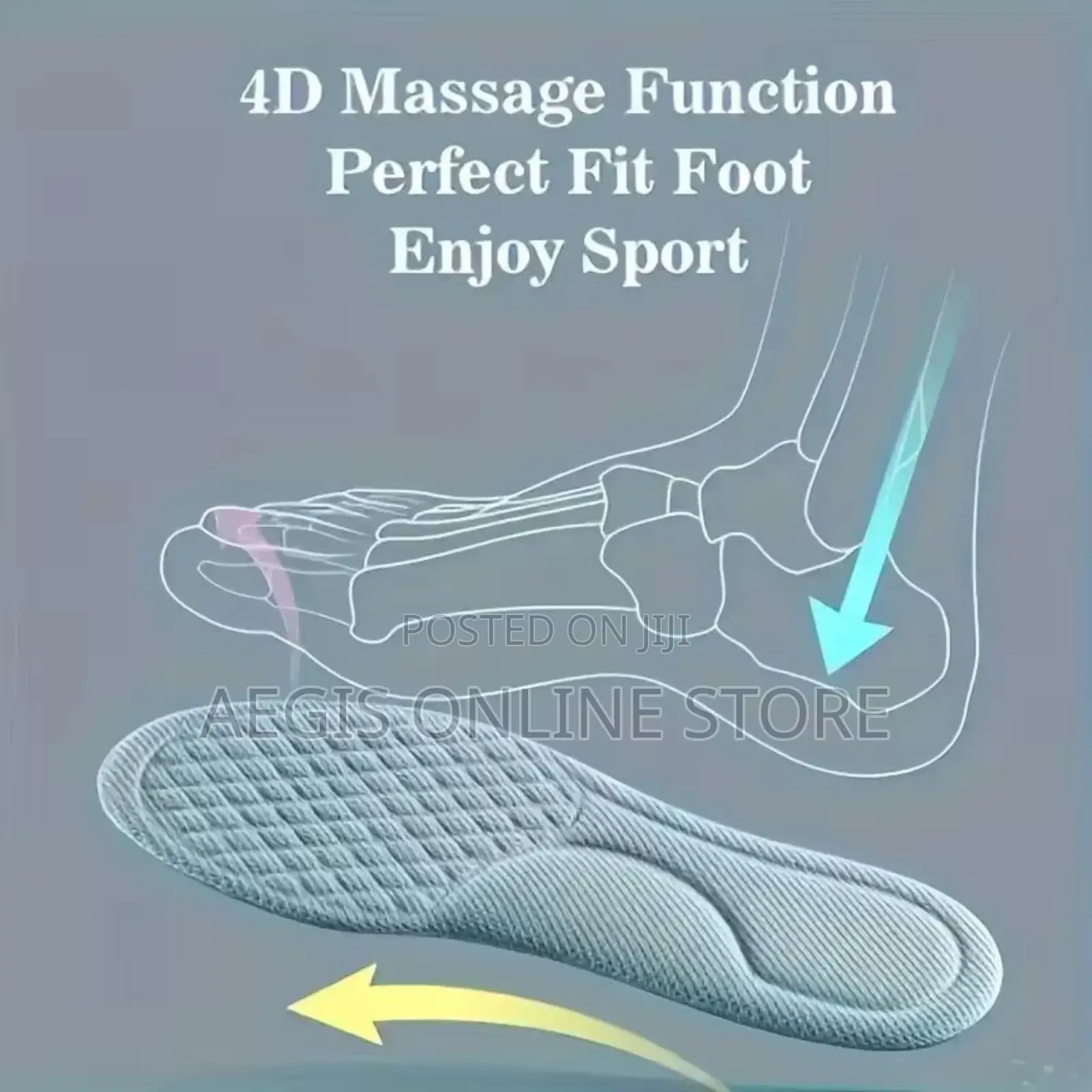1pair Unisex Orthopedic Memory Foam Insoles