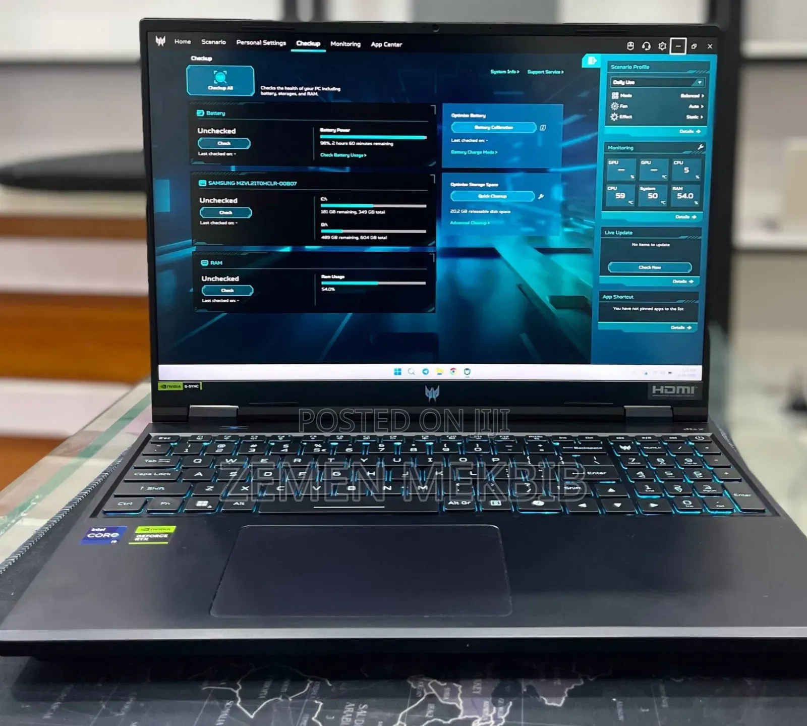 New Laptop Acer Predator Helios 300 16GB Intel Core i9 SSD 1T
