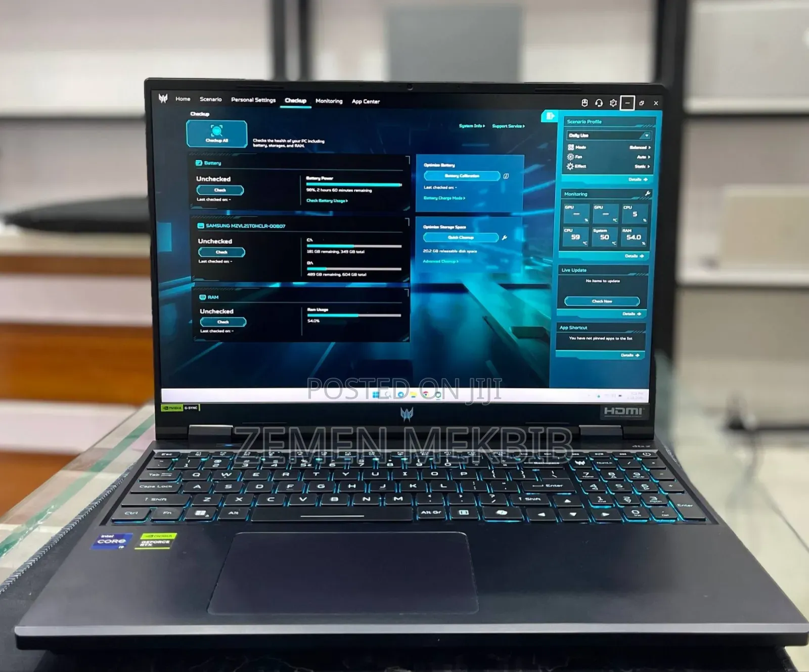 New Laptop Acer Predator Helios 300 16GB Intel Core i9 SSD 1T
