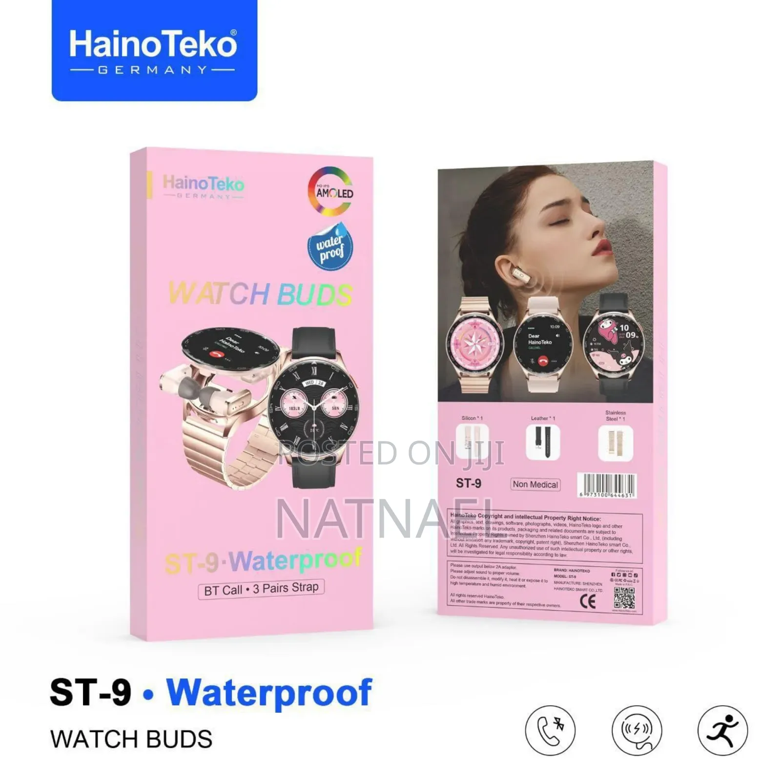 Haino Teko St-9 Is a Waterproof Smartwatch With Integrated Wireless