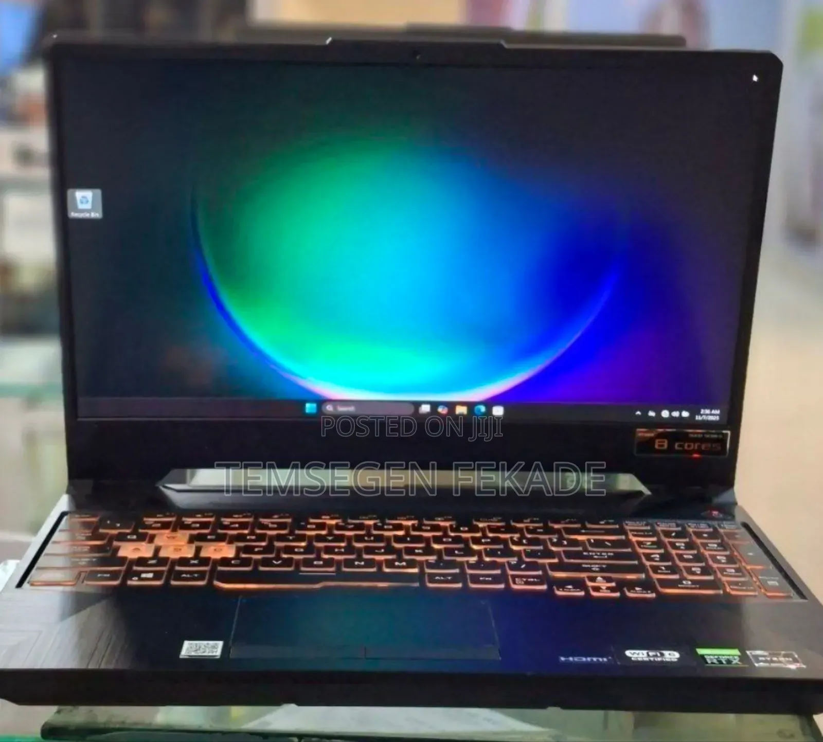 New Laptop Asus TUF Gaming A15 16GB AMD Ryzen 7 SSD 512GB