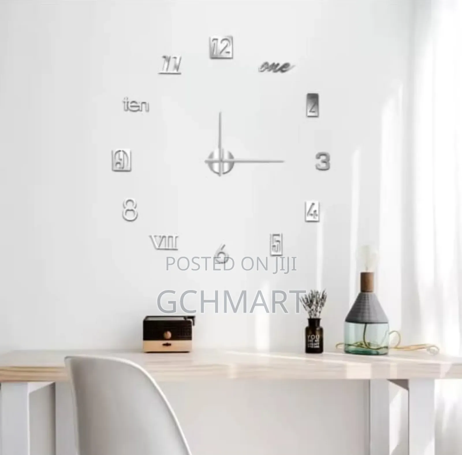 Wall Watch Creative Silent Wall Clock 3 D Decorative Clock Home Decor