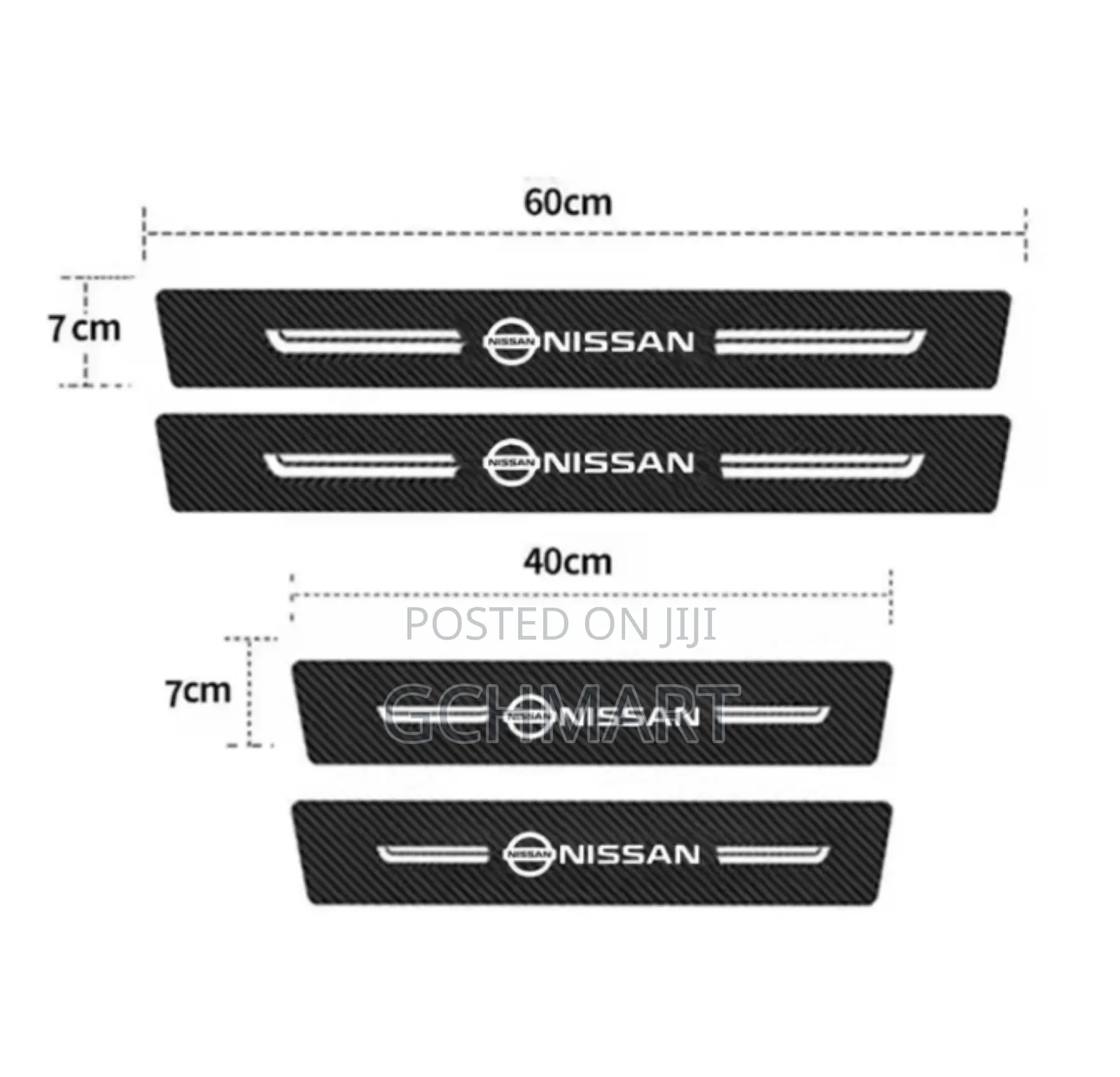 4 Pcs Car Door Plate Carbon Fiber Protector Stickers
