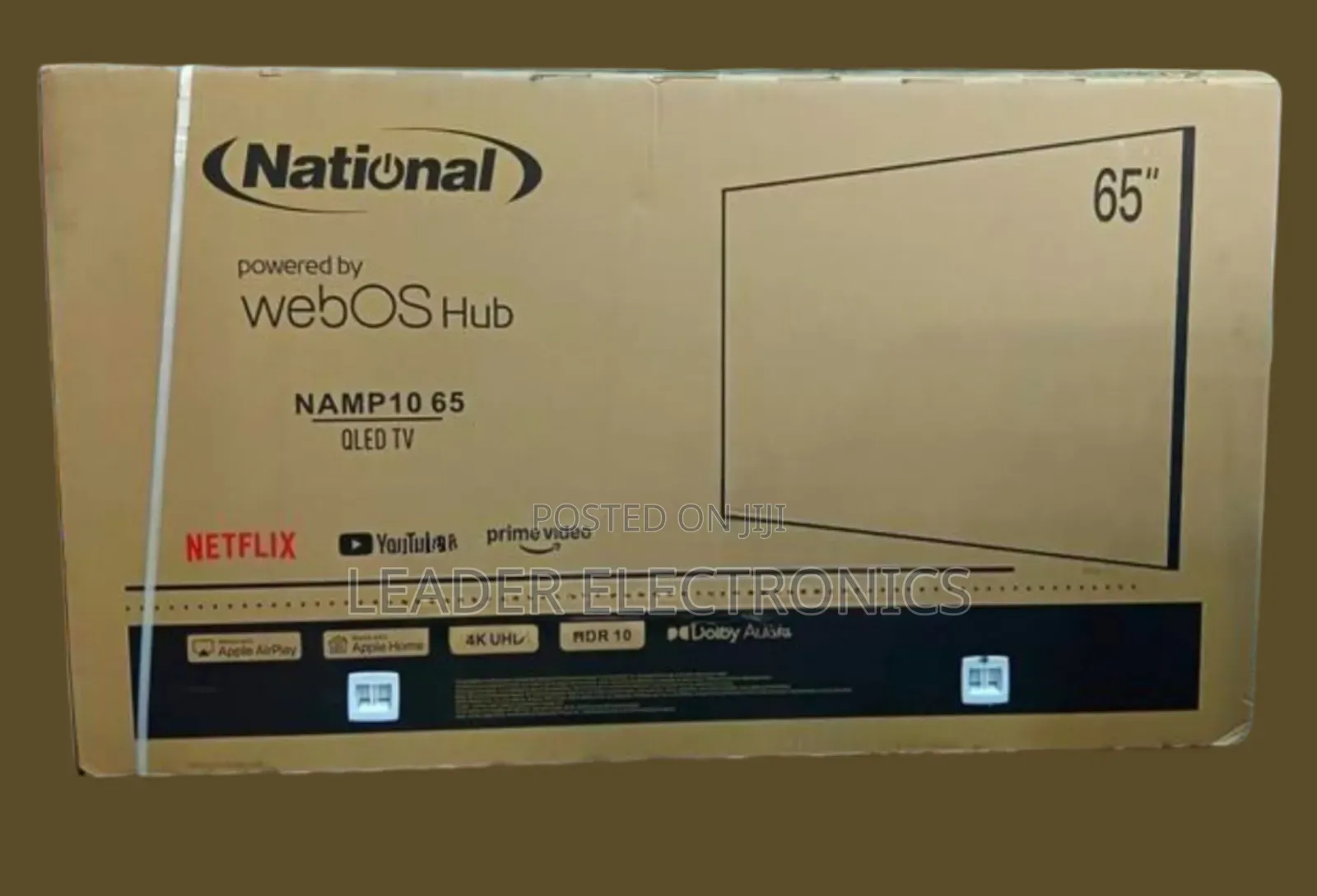 National Tv 65′′ Smart Tv – Qled Uhd | Frameless